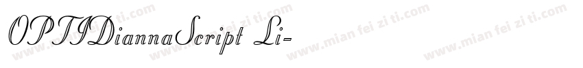 OPTIDiannaScript Li字体转换